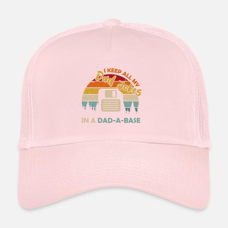 I Keep All My Dad Jokes In A Dad A Base Diskette Trucker Cap