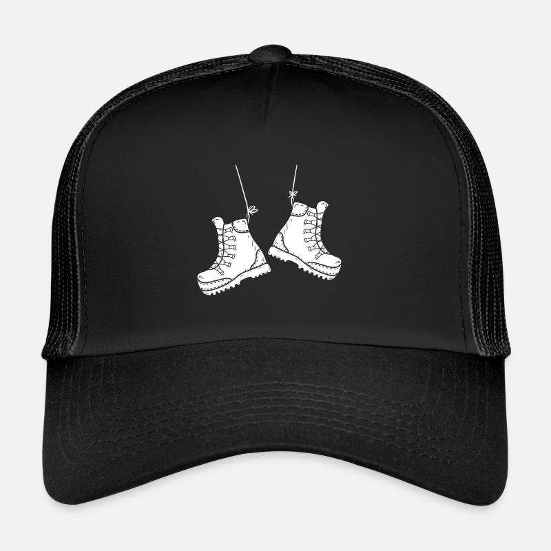 Wanderstiefel Wandern Camping Abenteuer Trekking Trucker Cap