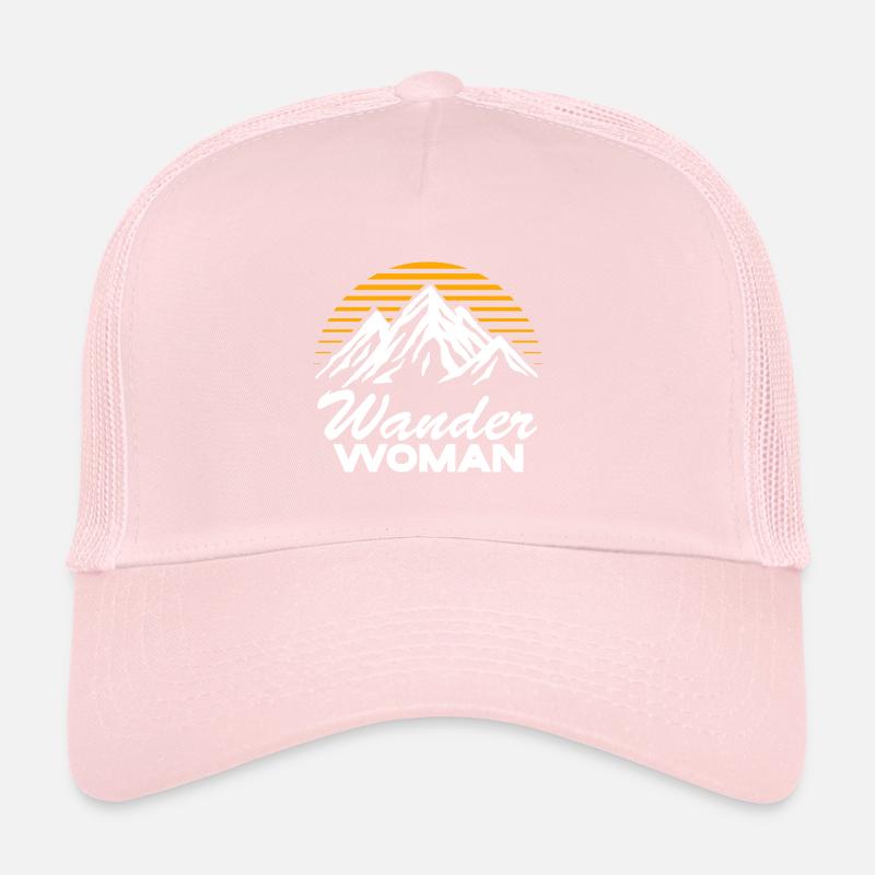 Wander Woman Berge Wanderer Wandern Geschenk Trucker Cap