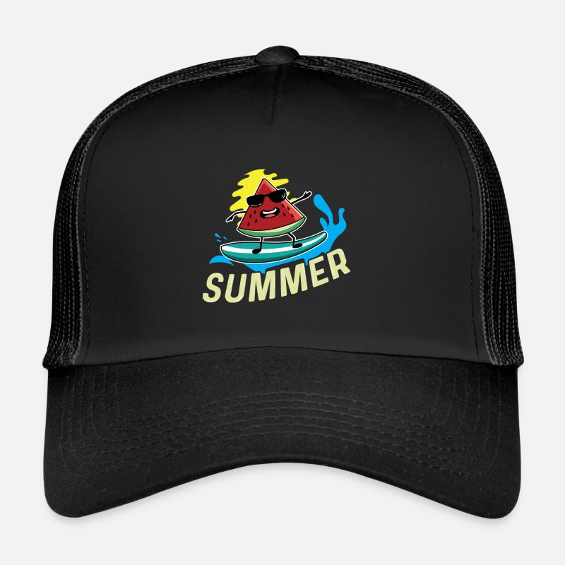 Surfer -Watermelon Surfer or Swimmer Geschen Trucker Cap