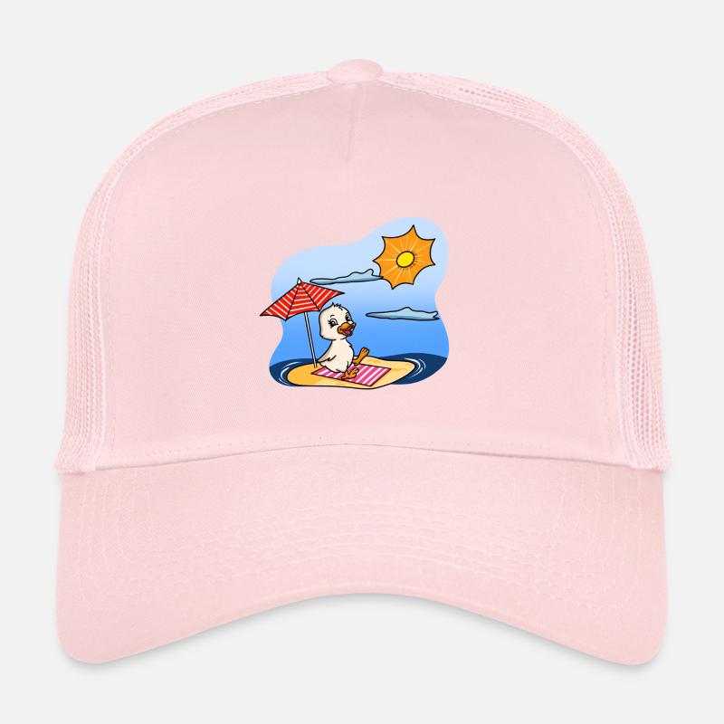 Duck Sunbathing Trucker Cap
