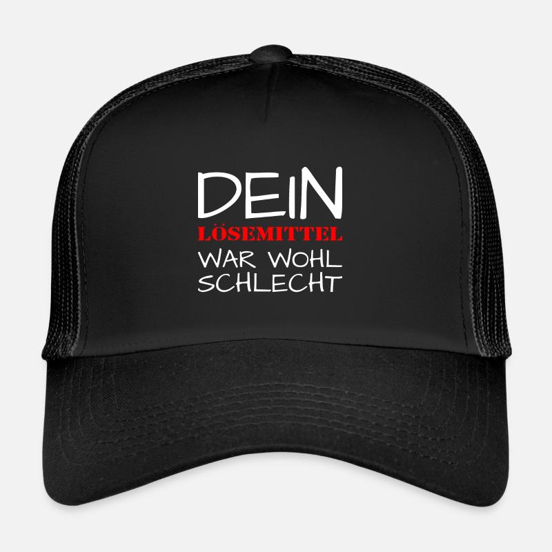 Maler Lackierer dein lösemittel war wohl schlecht - Trucker Cap - Schwarz/Schwarz