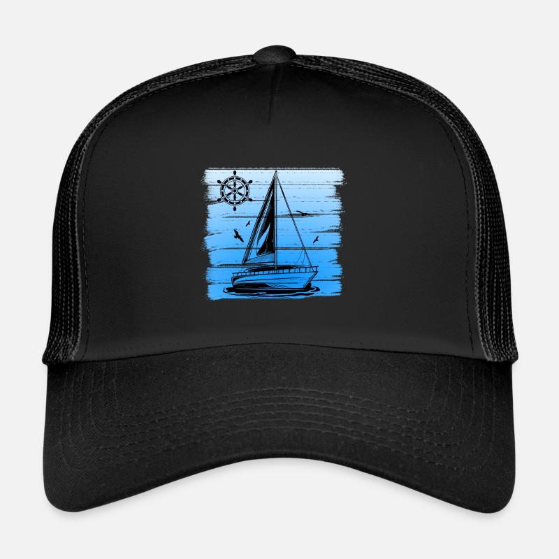 Sailing Ship Design Boat Boat Seafaring Maritime Trucker Cap