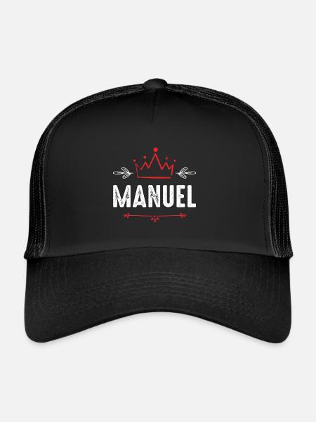 Manuel - Trucker Cap - black/black - Front