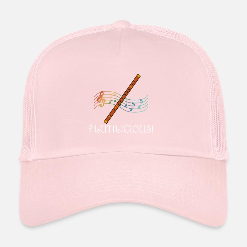 Flutilicious Ironic Flötist Konzert Musiker Trucker Cap