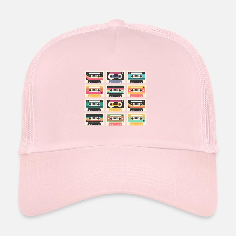 80s 90s Cassette Mixtape Retro Funny Casquette trucker 