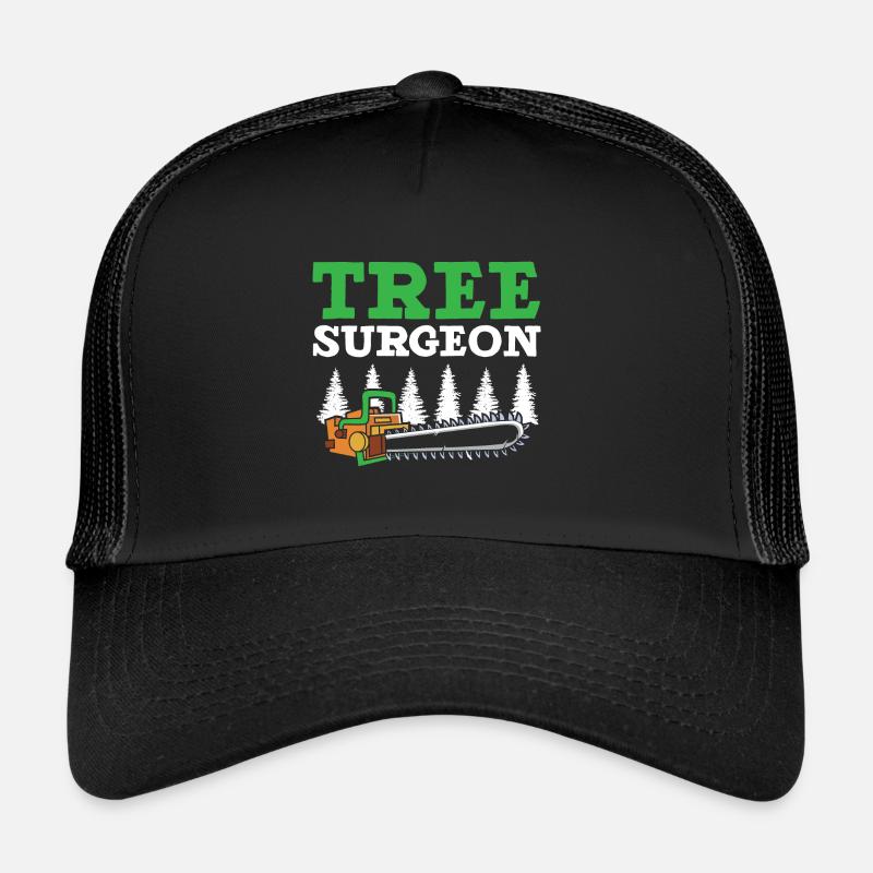 Tree Surgeon Woodworker Arborist Arboriculture - Trucker Cap - black/black