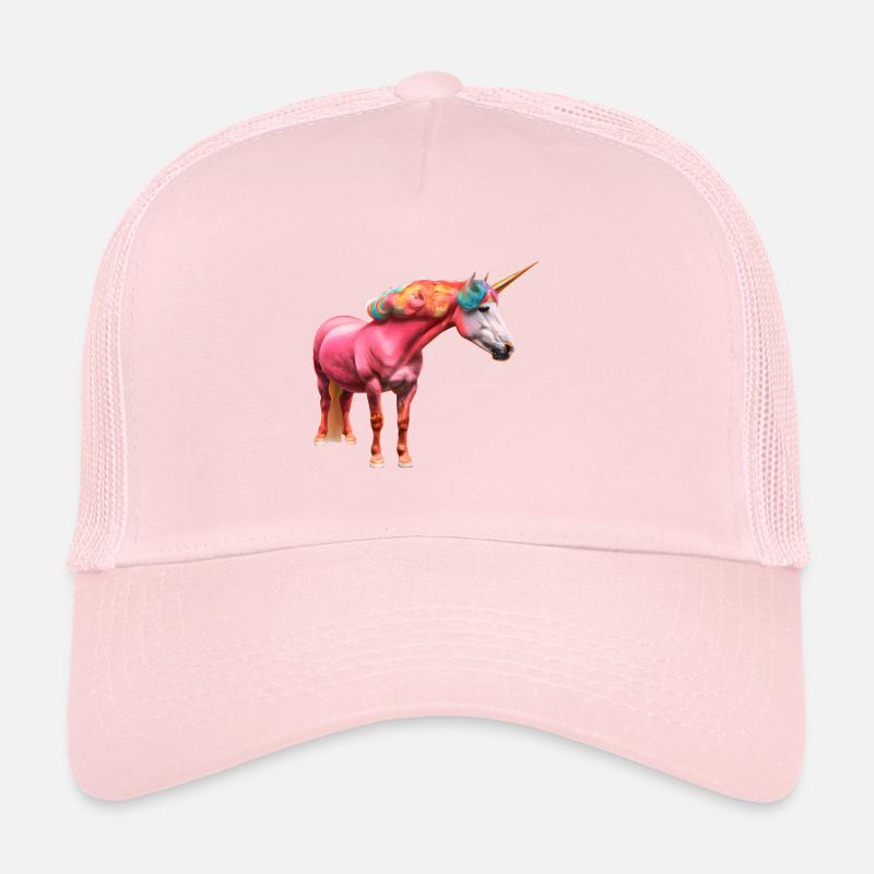 Licorne bouclée colorée Casquette trucker 