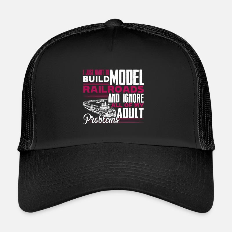Model Railroad Build Model Railroads Trucker Cap