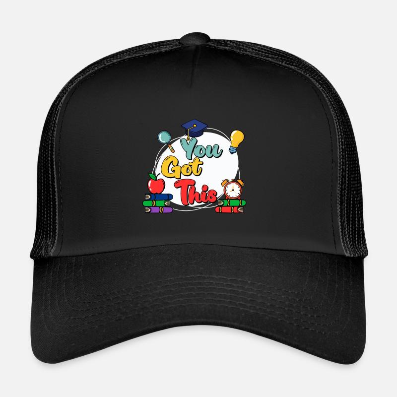 You Got This, Cute and Funny Testing Day Apparel Trucker Cap