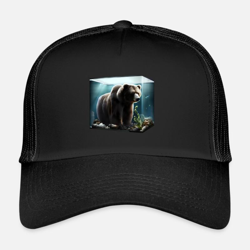 Bär im Aquarium Trucker Cap