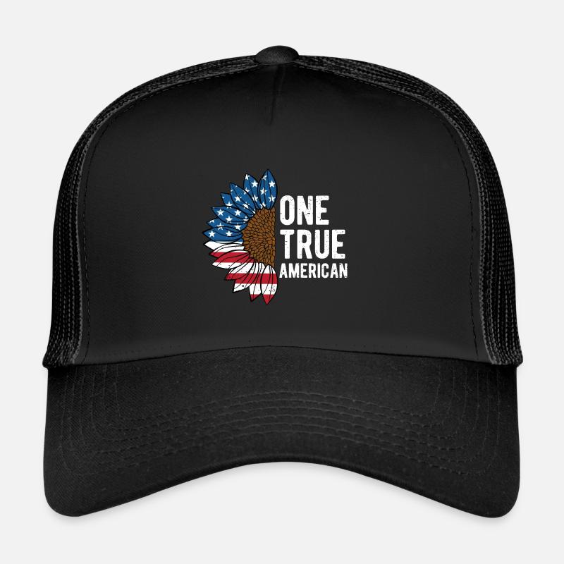 One True American Patriotic Independence Trucker Cap