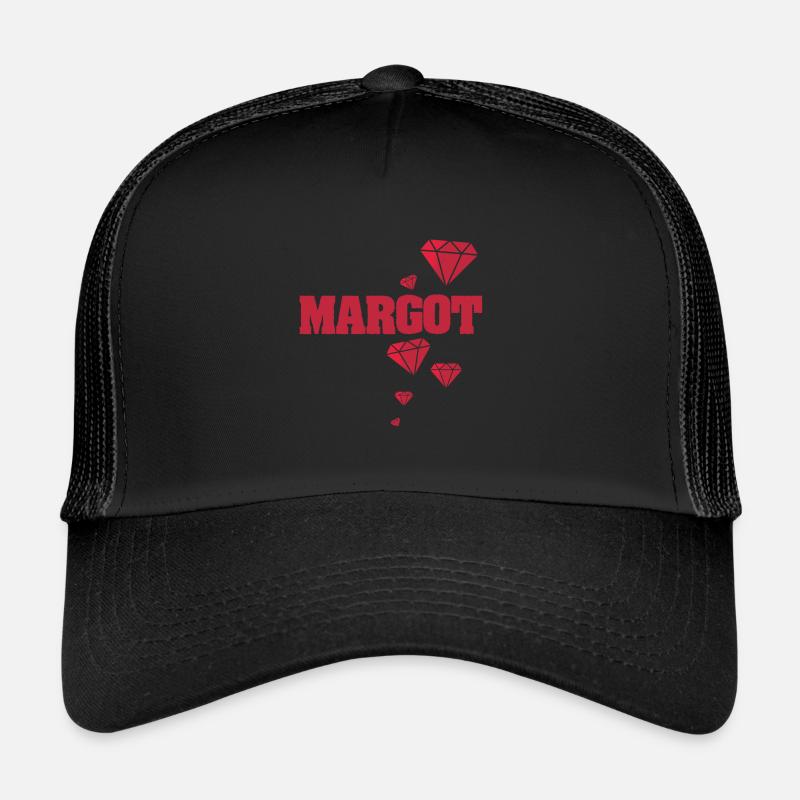 Gift idea for Margot diamond ruby Trucker Cap