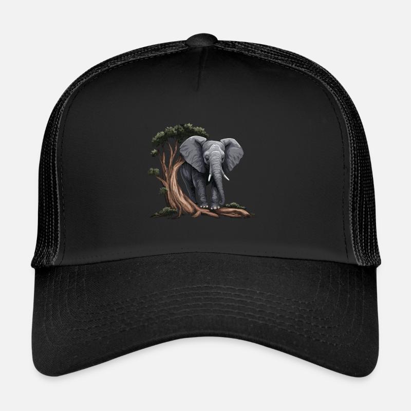 Elefant Afrika Asien Tier Trucker Cap