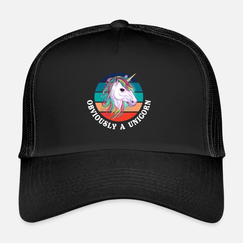 Obviously A Unicorn Trucker Cap