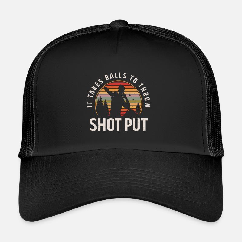 Kugelstoßen Werfen Leichtathletik Trucker Cap