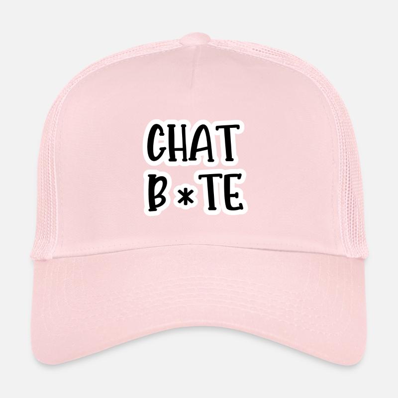 chat bite Casquette trucker 