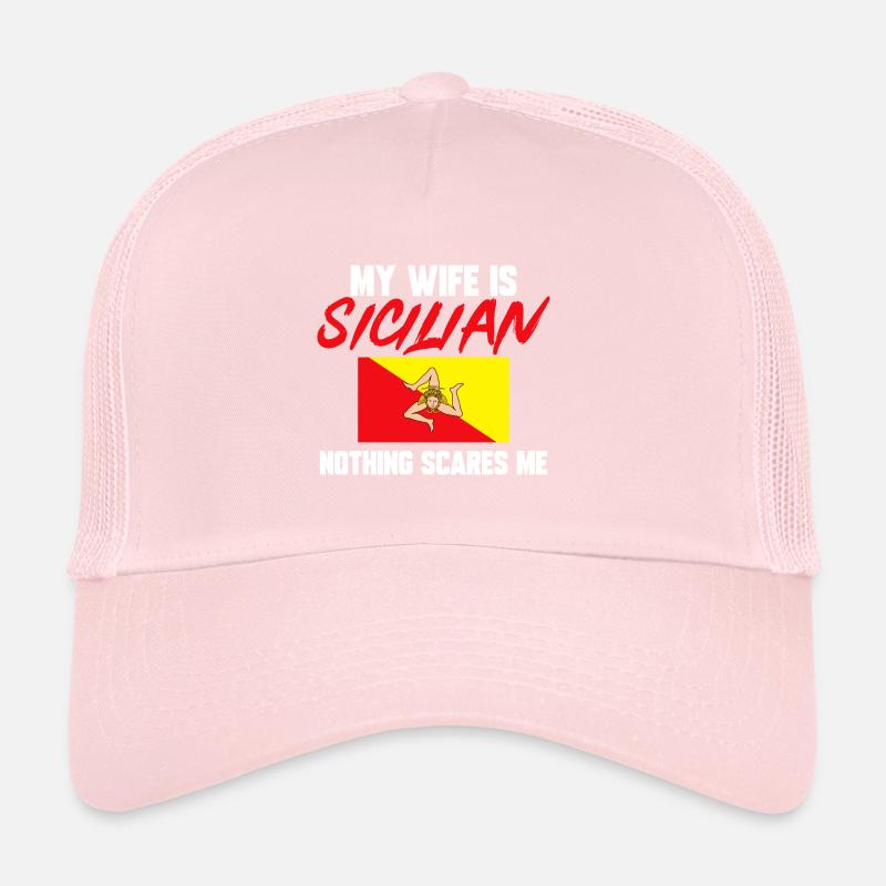 Sicily Flag Italy Sicily Trucker Cap