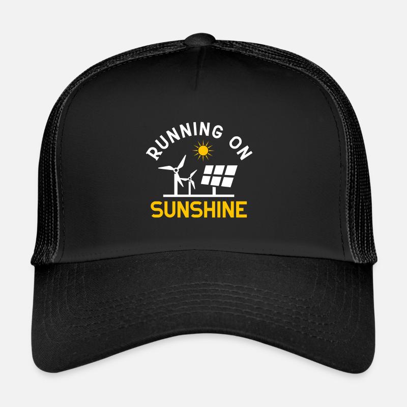 Solarmodul Solarenergie Solarstrom Trucker Cap
