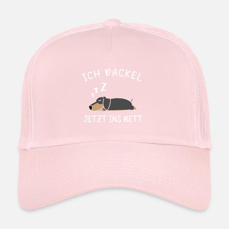 I Teckel Maintenant Au Lit Pyjama Teckel Casquette trucker 