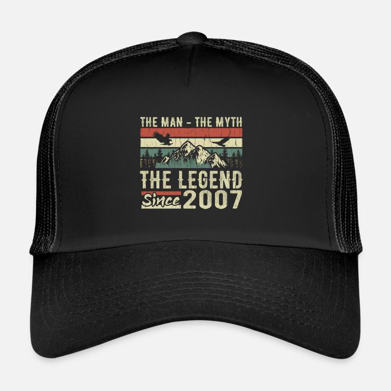 Retro 2007 Vintage - 2007 Geburtstagsgeschenk Trucker Cap