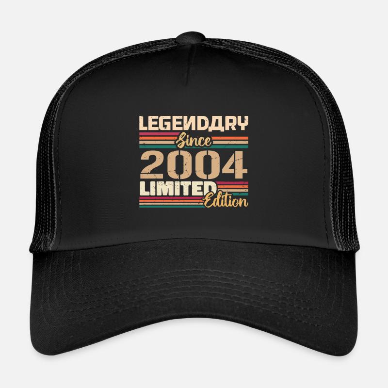 Millésime 2004 2004 Anniversaire né en 2004 Casquette trucker 