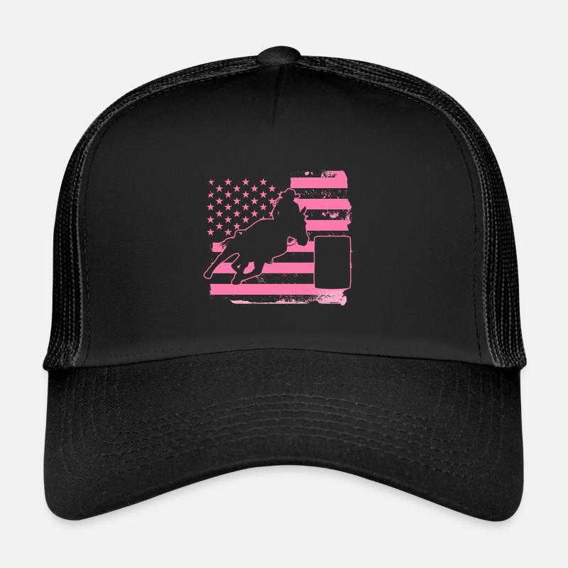 Rodeo Barrel Racing Horse Trucker Cap