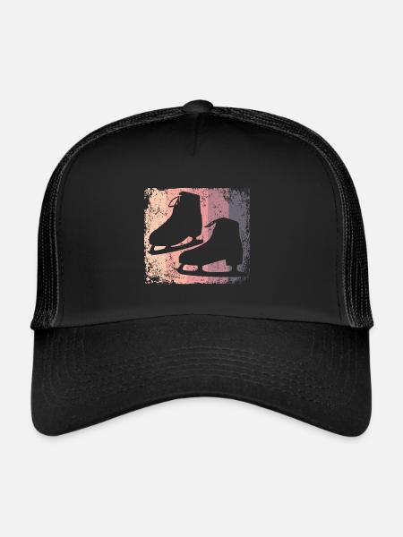Patinage artistique Patinage artistique Patinage sur glace - Casquette trucker  - noir/noir - Devant