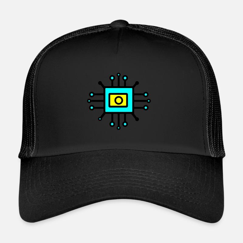 Capteur d’ordinateur numérique à puce Casquette trucker 