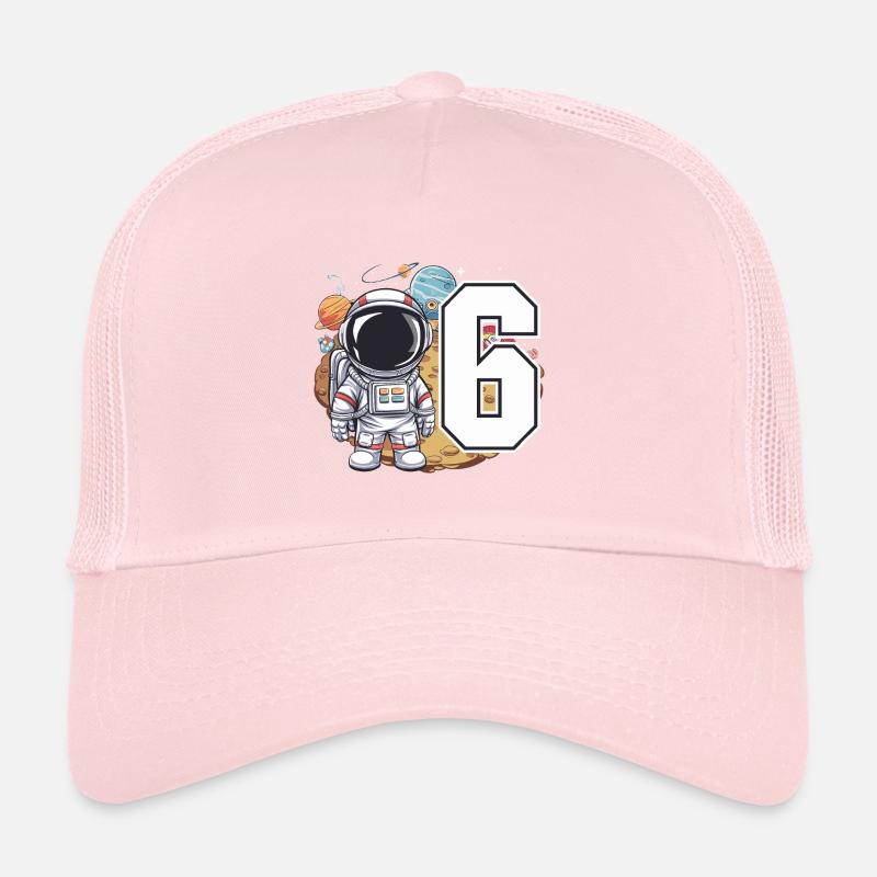 6e anniversaire astronaute aventure spatiale pour les garçons Casquette trucker 