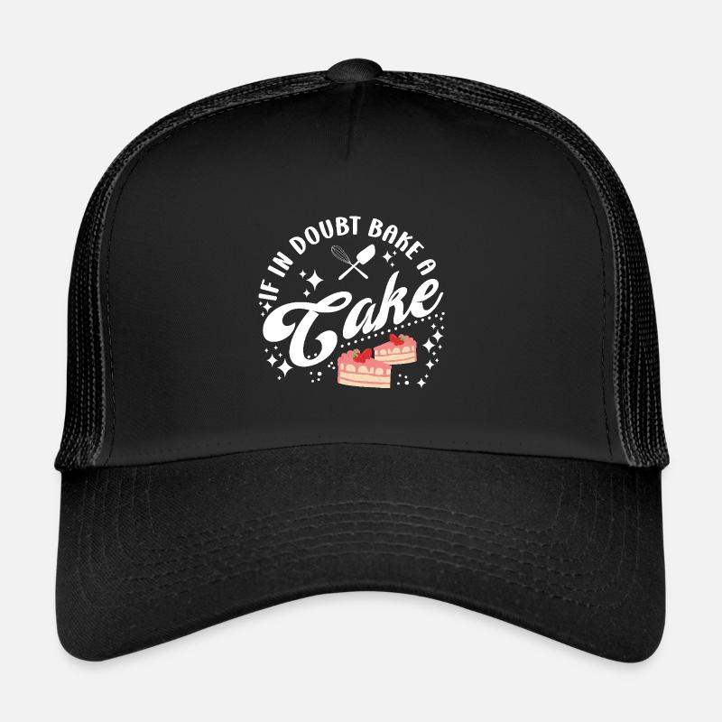 Pastry Lover If In Doubt Bake A Cake Cute Gift Trucker Cap