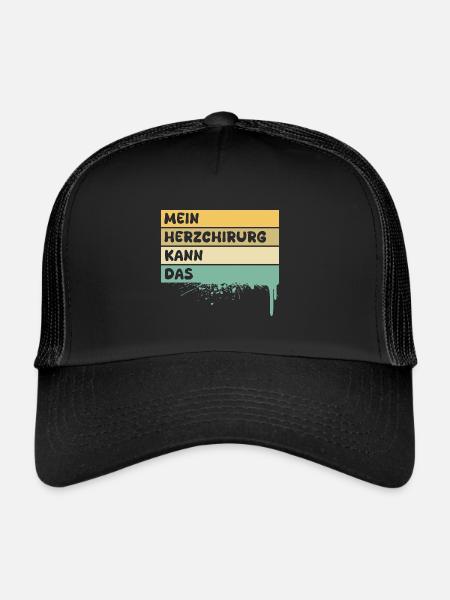 Heart surgeon - Trucker Cap - black/black - Front