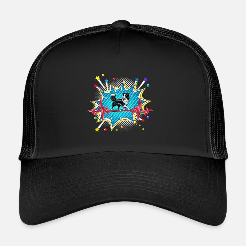 Grill Pop Art Comic Retro Herzschlag Trucker Cap