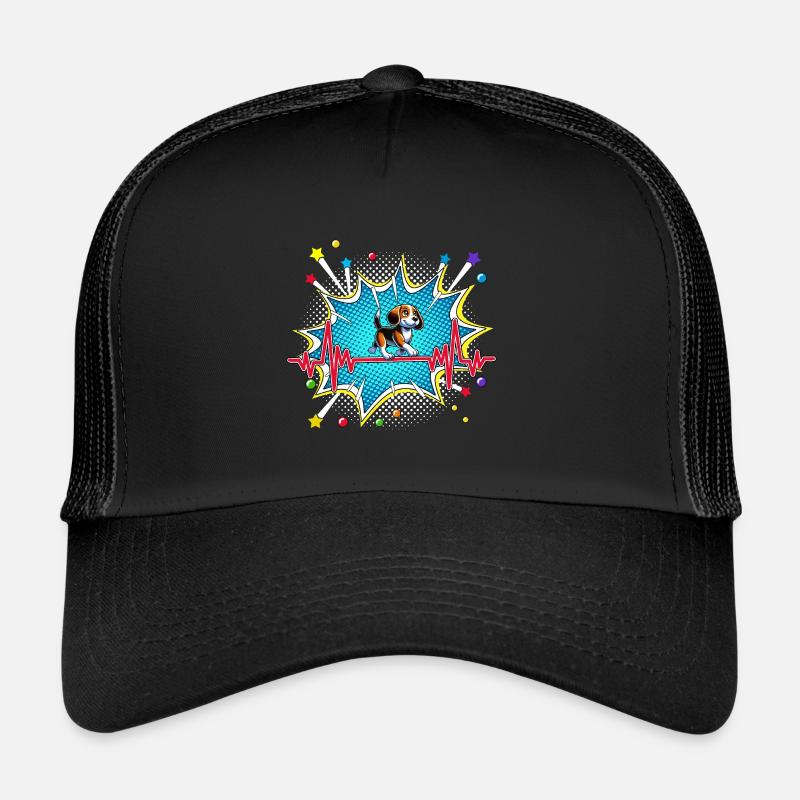 Gabelstapler Pop Art Comic Retro Herzschlag Trucker Cap