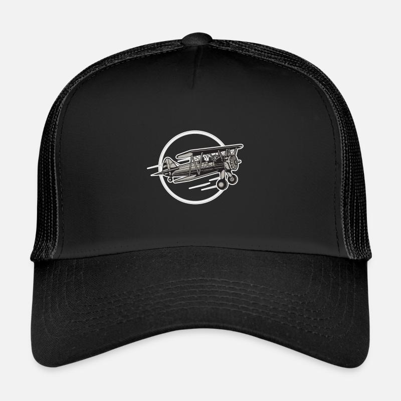 Airplane Airplane - Trucker Cap - black/black