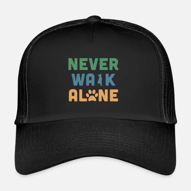 Never Walk Alone - Casquette trucker  - noir/noir