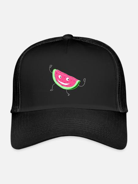 Melon Melon watermelon - Trucker Cap - black/black - Front