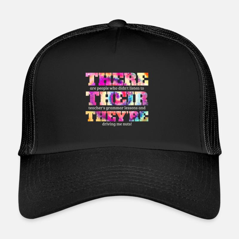 Professeur d’anglais Cadeaux Anglais Classe Grammaire Casquette trucker 