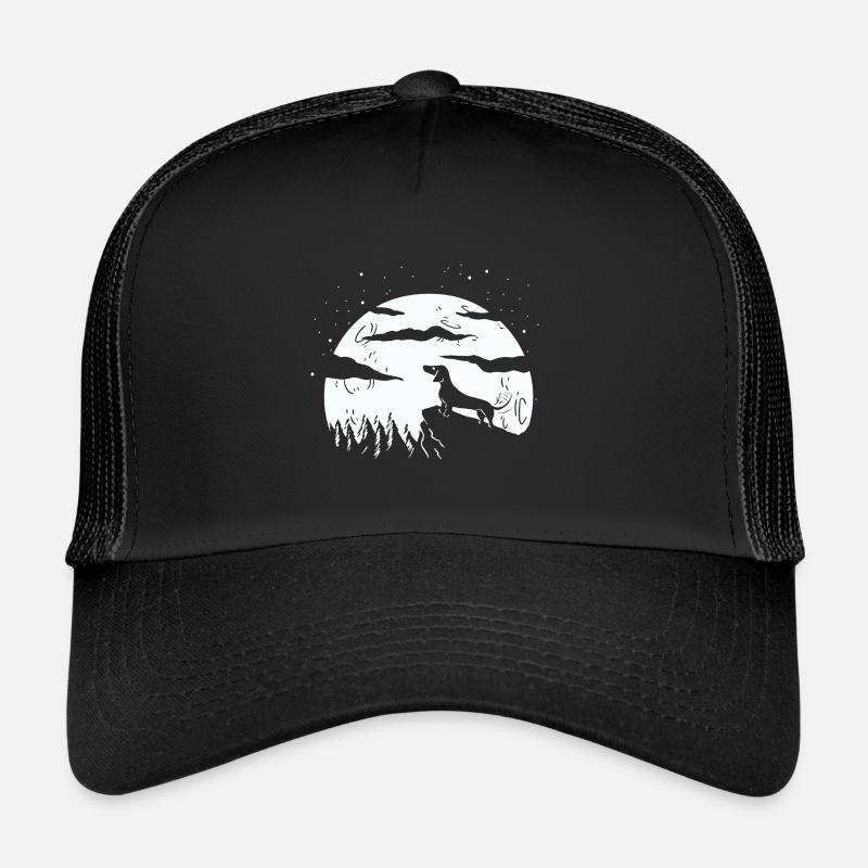 Dackel Dachshund Vollmond Trucker Cap