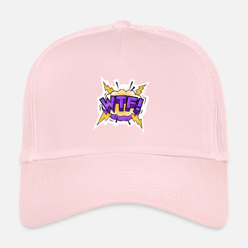 COMIC COMICSTYLE CARTOON WTF COMICS CARTOONS MOTIF Trucker Cap