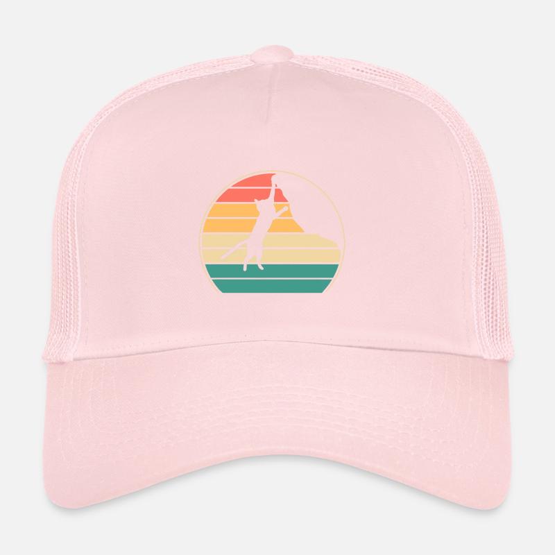 Boulder Katze Felskletterer Klettern Bergsteigen Trucker Cap
