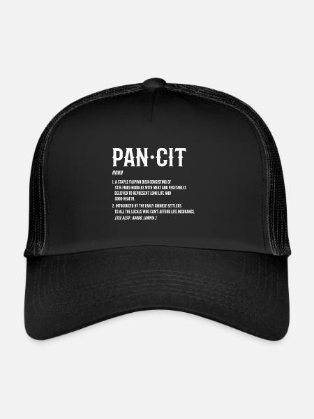 Pancit. Poison pour les gourmands - Casquette trucker  - noir/noir - Devant