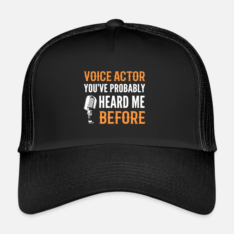 Voix off Voiceover Artiste Cadeau Casquette trucker 