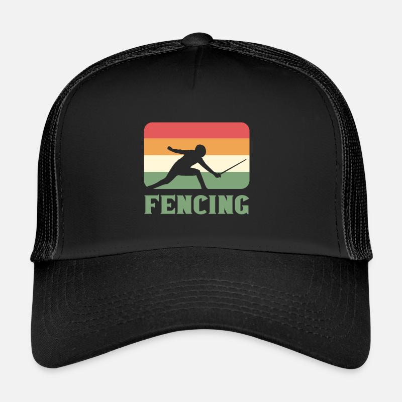 Fencing Retro Candidate Gift Trucker Cap