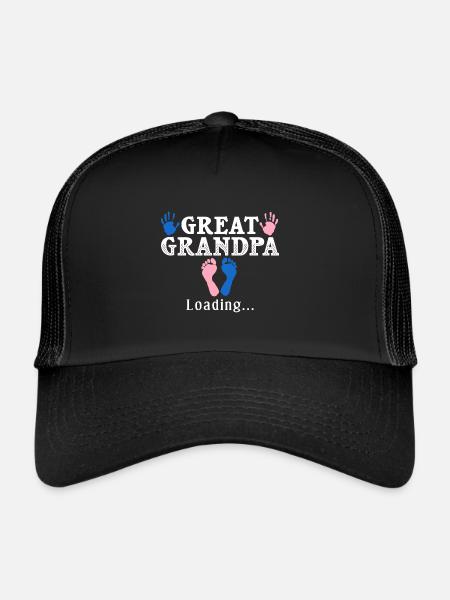 arrière-grand-père grand-père arrière-grands-parents grand-père - Casquette trucker  - noir/noir - Devant