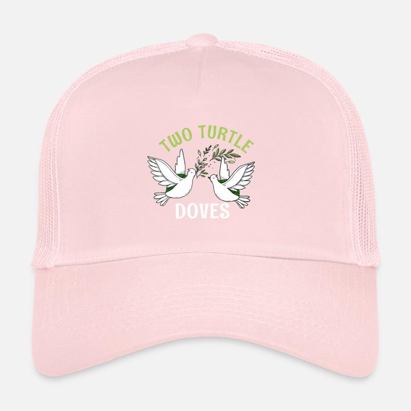 Deux tourterelles de Noël oiseaux mignons super Casquette trucker 
