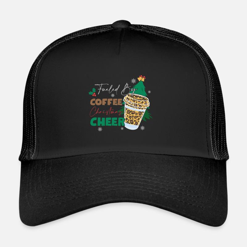 Weihnachten Weihnachtsmann Geschenke - Trucker Cap - Schwarz/Schwarz