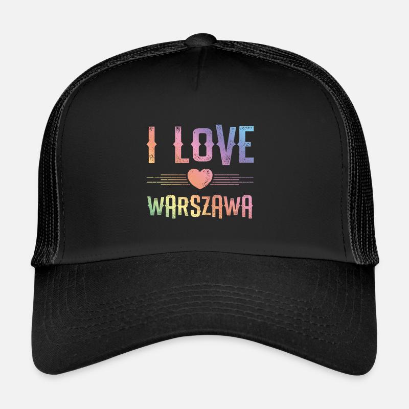 J’aime Varsovie Casquette trucker 