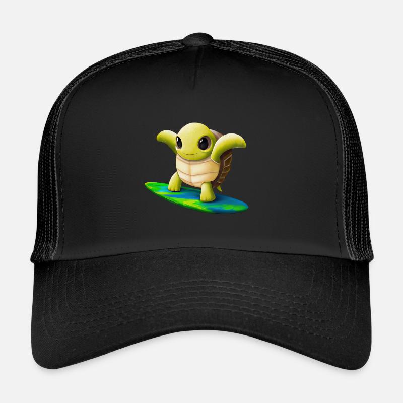 Tortue surfeuse Casquette trucker 