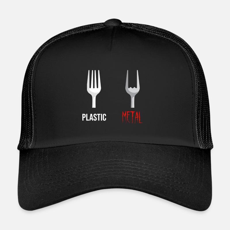 Fork Plastic Metal Music - Trucker Cap - black/black